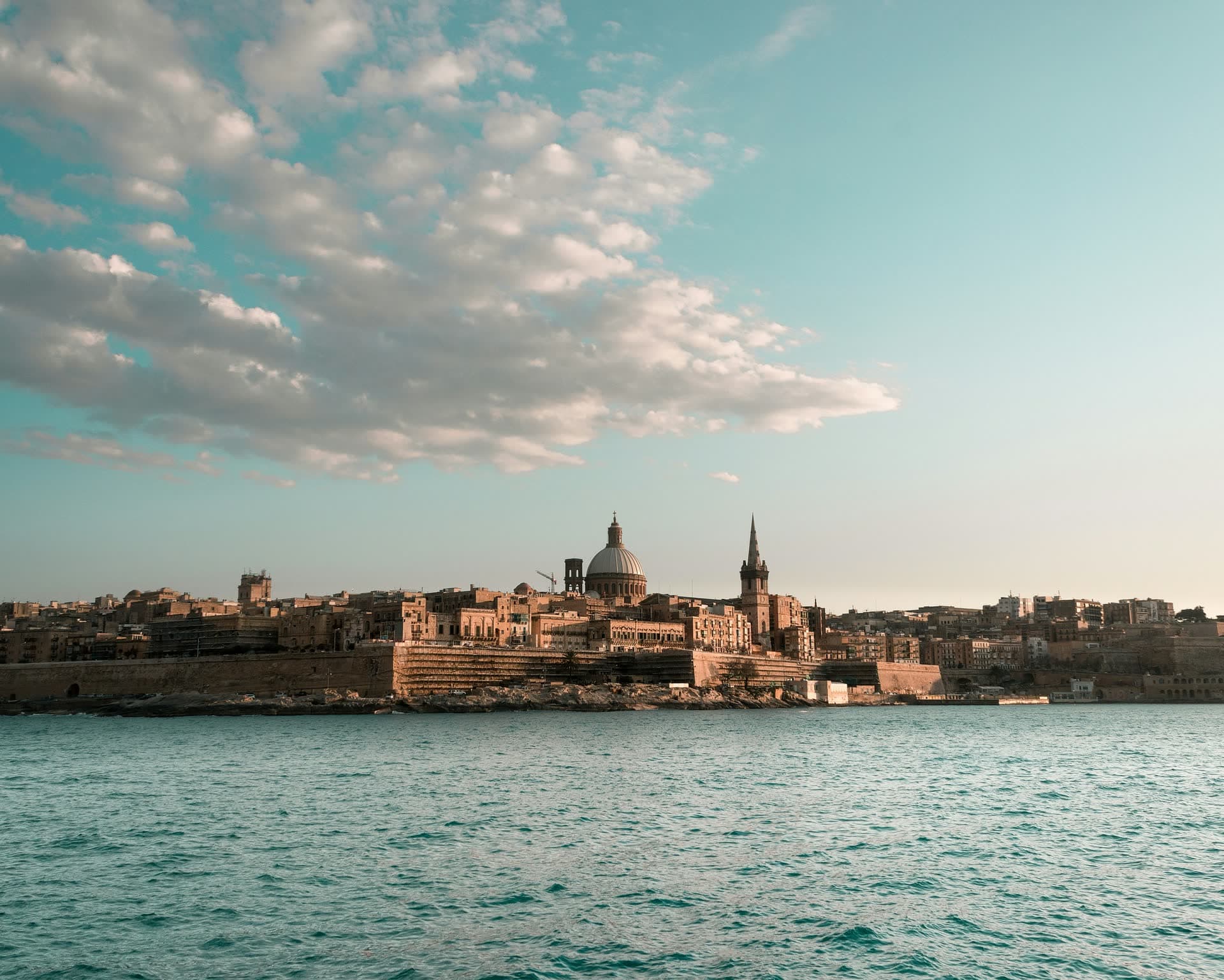 La Valette vue depuis la mer, à Malte